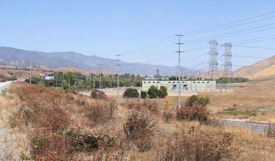 Simulated view after construction of the Alberhill substation.